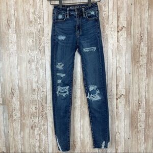 American Eagle Outfitters Next Level Distressed Jeans Size 00 Regular Women